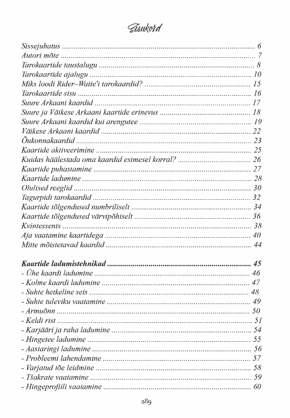 Põhjalik Tarokaartide käsiraamat - Pilt 4